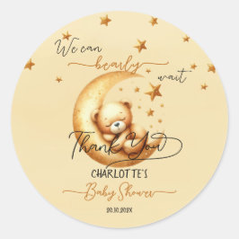 We kunnen nauwelijks wachten op Schattige Baby Bee Ronde Sticker