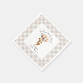 We kunnen nauwelijks wachten op Schattige Beer Boy Servet (Hoek)