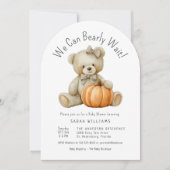 We kunnen nauwelijks wachten op Schattigee Pumpkin Kaart (Voorkant)