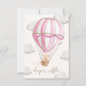 We kunnen nauwelijks wachten op Teddy Bear Luier R Kaart (Achterkant)