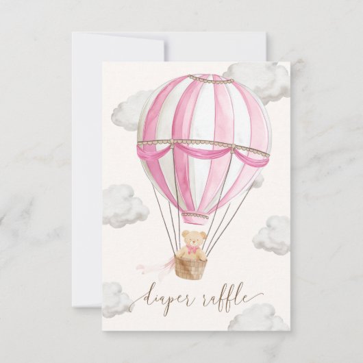 We kunnen nauwelijks wachten op Teddy Bear Luier R Kaart (Achterkant)