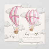 We kunnen nauwelijks wachten op Teddy Bear Luier R Kaart (Voorkant / Achterkant)