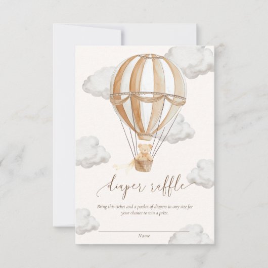 We kunnen nauwelijks wachten op Teddy Bear Luier R Kaart (Voorkant)