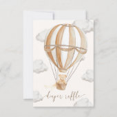 We kunnen nauwelijks wachten op Teddy Bear Luier R Kaart (Achterkant)