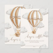 We kunnen nauwelijks wachten op Teddy Bear Luier R Kaart (Voorkant / Achterkant)