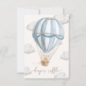 We kunnen nauwelijks wachten op Teddy Bear Luier R Kaart (Achterkant)