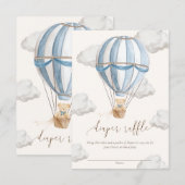 We kunnen nauwelijks wachten op Teddy Bear Luier R Kaart (Voorkant / Achterkant)