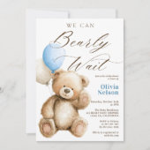 We kunnen nauwelijks wachten op Teddy Bear QR Boy  Kaart (Voorkant)