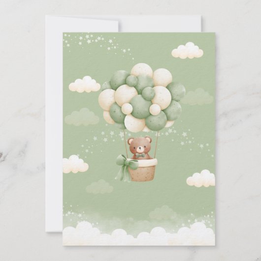 We kunnen nauwelijks wachten op Teddy Bear Sage Ba Kaart (Achterkant)