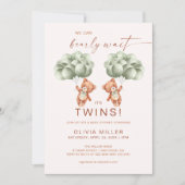 We kunnen nauwelijks wachten op tweeling Sage Gree Kaart (Voorkant)