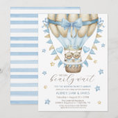 We kunnen nauwelijks wachten op Twin Boy Baby Spri Kaart (Voorkant / Achterkant)