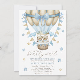 We kunnen nauwelijks wachten op Twin Boy Baby Spri Kaart