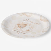 We kunnen nauwelijks wachten op Unisex Baby shower Papieren Bordje (Gekanteld)