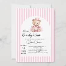 We kunnen nauwelijks wachten roze gestreepte baby