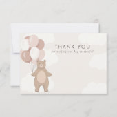 We kunnen nauwelijks wachten | Roze meisjes Bedankkaart (Voorkant)