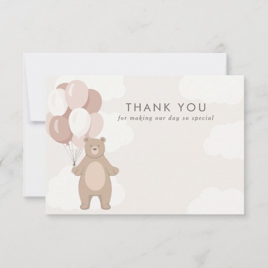 We kunnen nauwelijks wachten | Roze meisjes Bedankkaart (Voorkant)