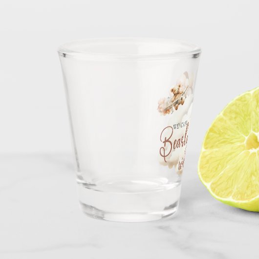 We kunnen nauwelijks wachten Schattige Beer Baby s Shot Glas (Links)