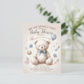 We kunnen nauwelijks wachten schattige teddybeer B Briefkaart (Staand voorkant)