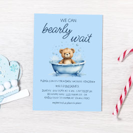We kunnen nauwelijks wachten - Schattige teddybeer Kaart