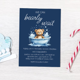 We kunnen nauwelijks wachten - Schattige teddybeer Kaart