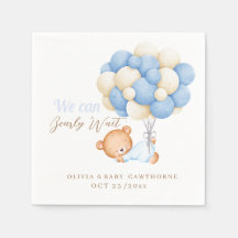 We kunnen nauwelijks wachten Teddy ballon baby jon