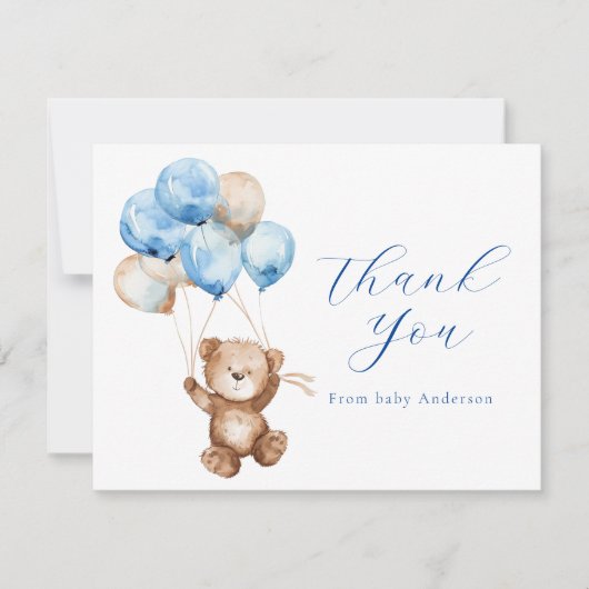 We kunnen nauwelijks wachten Teddy Bear Bedankt Op (Voorkant)