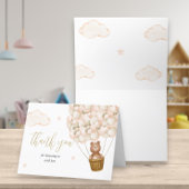 We kunnen nauwelijks wachten Teddybeer Baby Shower Bedankkaart