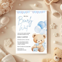 We kunnen nauwelijks wachten Teddybeer Baby Shower