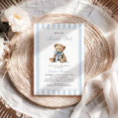 We kunnen nauwelijks wachten Teddybeer Baby Shower Kaart