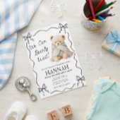We kunnen nauwelijks wachten, teddybeer babyshower kaart