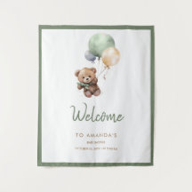 We kunnen nauwelijks wachten Teddybeer Ballon Baby