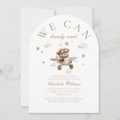 We kunnen nauwelijks wachten! Teddybeer en vliegtu Kaart (Voorkant)