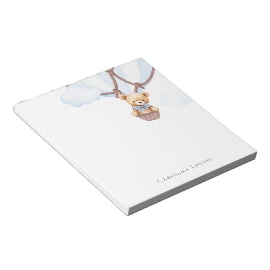 We kunnen nauwelijks wachten! Teddybeer in hete lu Notitieblok (Schuin)