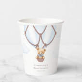 We kunnen nauwelijks wachten! Teddybeer in hete lu Papieren Bekers (Voorkant)