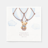 We kunnen nauwelijks wachten! Teddybeer in hete lu Servet (Voorkant)