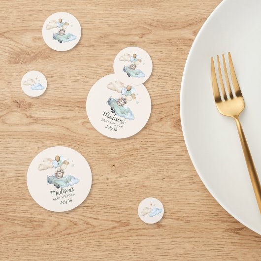 We kunnen nauwelijks wachten Teddybeer tafelverspr Confetti