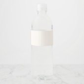 We kunnen nauwelijks wachten Teddybeer Vliegtuig D Waterfles Etiket (Achterkant)