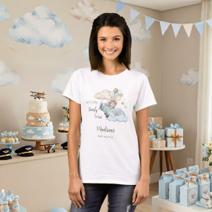 We kunnen nauwelijks wachten Teddybeer Zwangere zw T-shirt