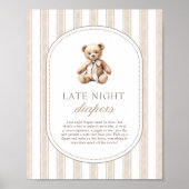 We kunnen nauwelijks wachten tot de late night lui poster (Voorkant)