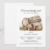 We kunnen nauwelijks wachten tot het Baby shower Kaart (Voorkant / Achterkant)