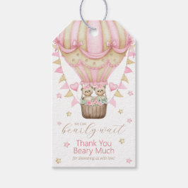 We kunnen nauwelijks wachten Twin Girl Dank u Cadeaulabel