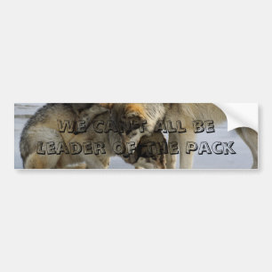 We kunnen niet allemaal leider van de kudde zijn bumpersticker