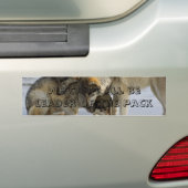 We kunnen niet allemaal leider van het pakket zijn bumpersticker (Op auto)