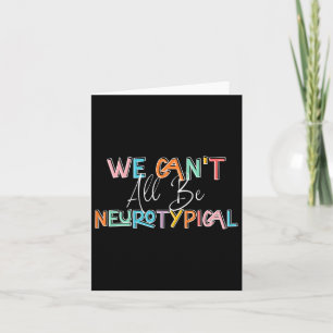 We kunnen niet allemaal neurotypische Retro Autism Kaart