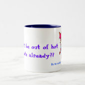 We kunnen niet uit... tweekleurige koffiemok (Center)