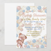 We kunnen niet wachten op Baby-uitnodiging Kaart (Voorkant / Achterkant)