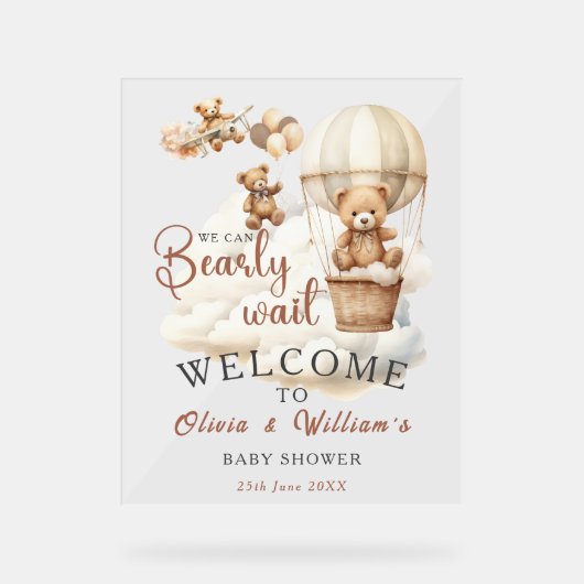 We kunnen niet wachten tot Boho genderneutraal is Acryl Bord (Voorkant)