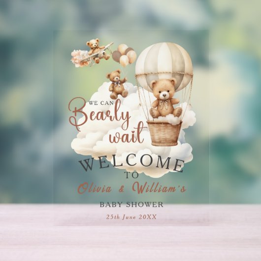 We kunnen niet wachten tot Boho genderneutraal is Acryl Bord (Neutraal)