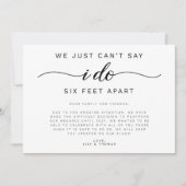 We kunnen niet zeggen dat ik 6 feet buiten het huw aankondiging (Voorkant)