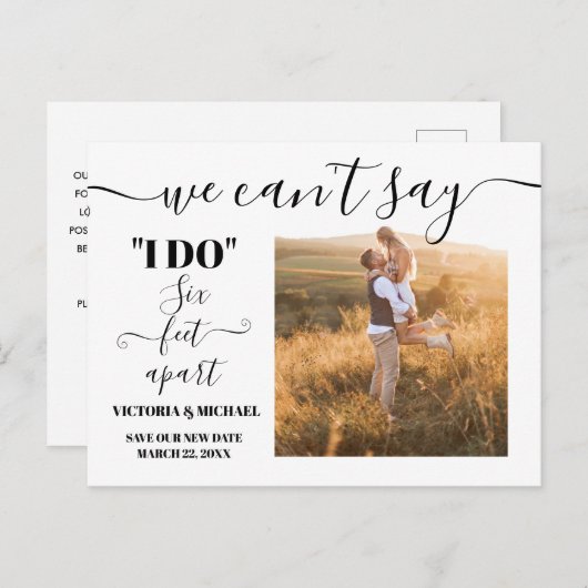 We kunnen niet zeggen dat ik doe zes meter uit elk briefkaart (Voorkant / Achterkant)